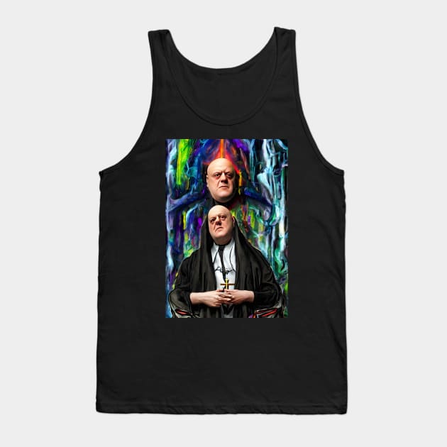 Cyberpunk Aleister Crowley The Great Beast of Thelema painted in a Surrealist and Impressionist style Tank Top by hclara23